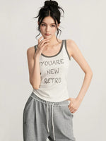 Contrast Letter Tank Top