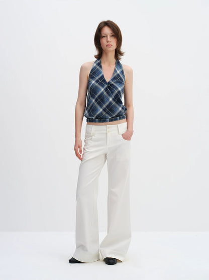 Low Waist Wide-leg Pants