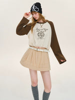 Vintage Contrast Raglan Top