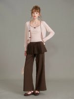 Pleated Wide Leg Pants