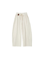 Fleece Curved-Leg Relaxed Pants