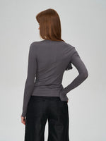 Lyocell Layered Ruched Tee