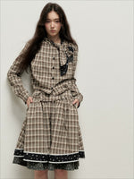 Plaid Shirt Skirt Set
