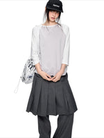 Contrast Stripe Dot Tee