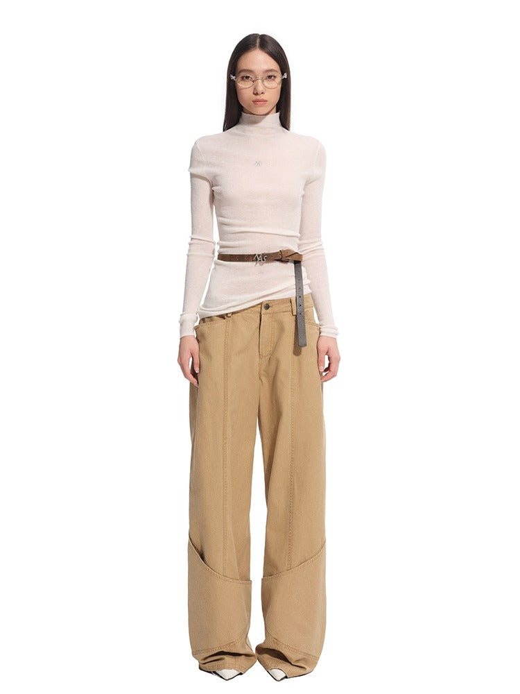 Megan Wool Turtleneck Blouse