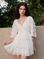 Levette Layered Chiffon Dress