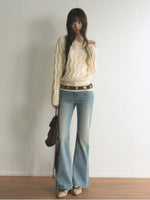 Off Shoulder Knit Sweater