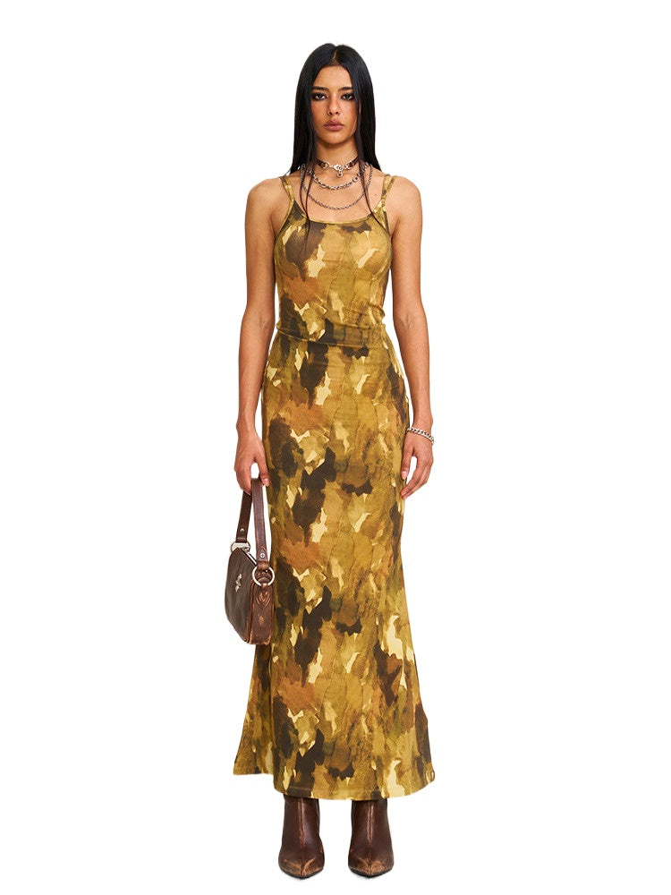 Wildworld Mermaid Knitted Silk Brace Dress