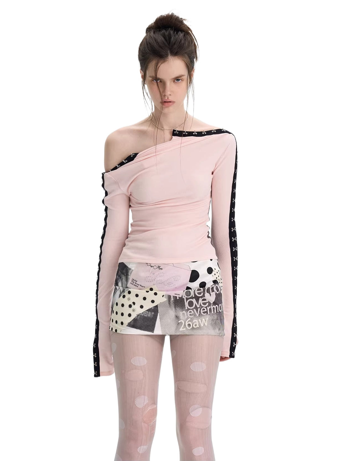 Reversible Brushed Mockneck Top