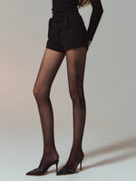 20D Sheer High-Stretch Slimming Logo-Print Pantyhose