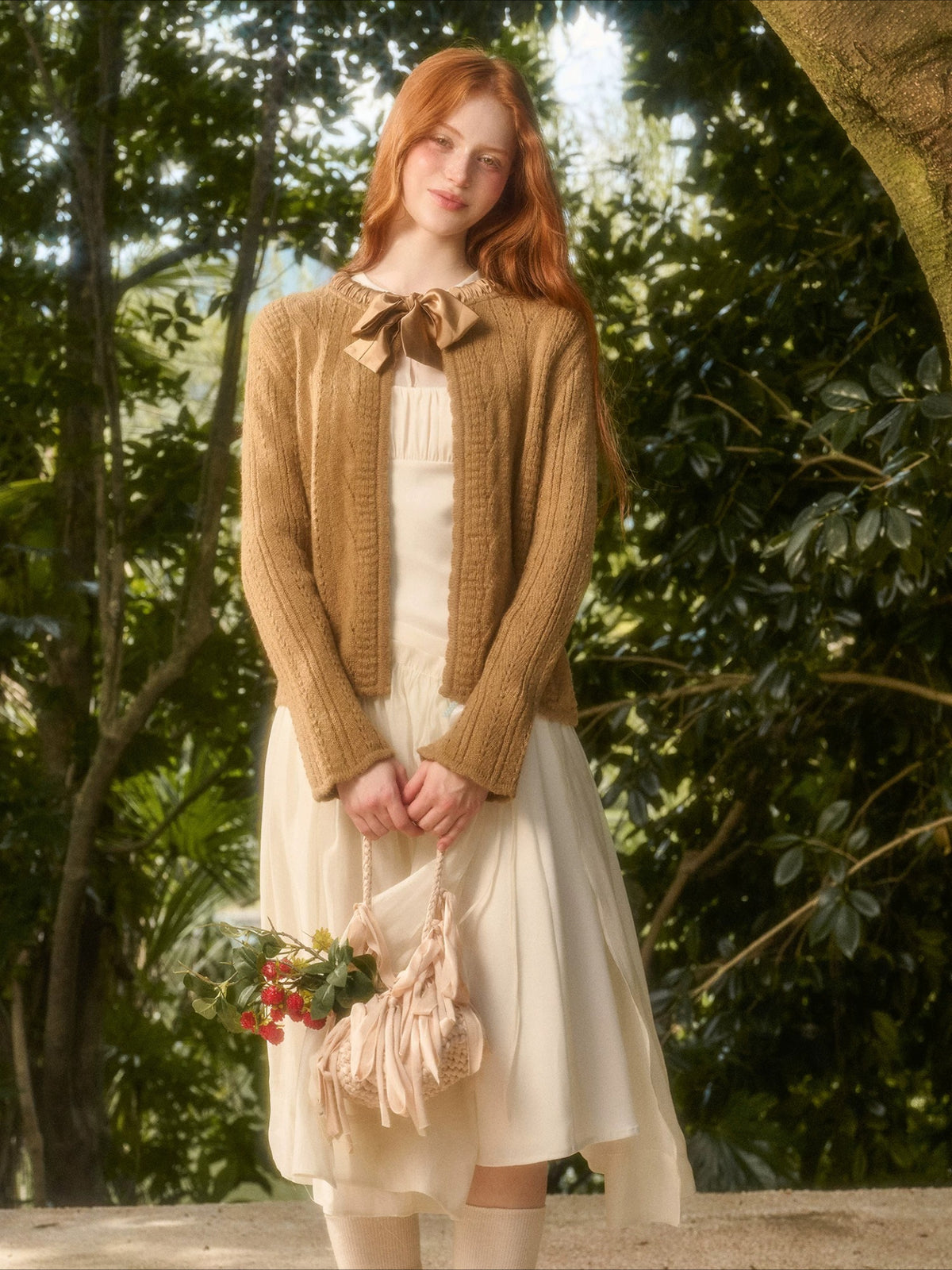 Ribbon Knit Cardigan