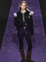 Double-Waist Stretch Skinny Jeans