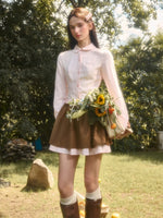 “Cloud” Natural Cotton Plaid Shirt