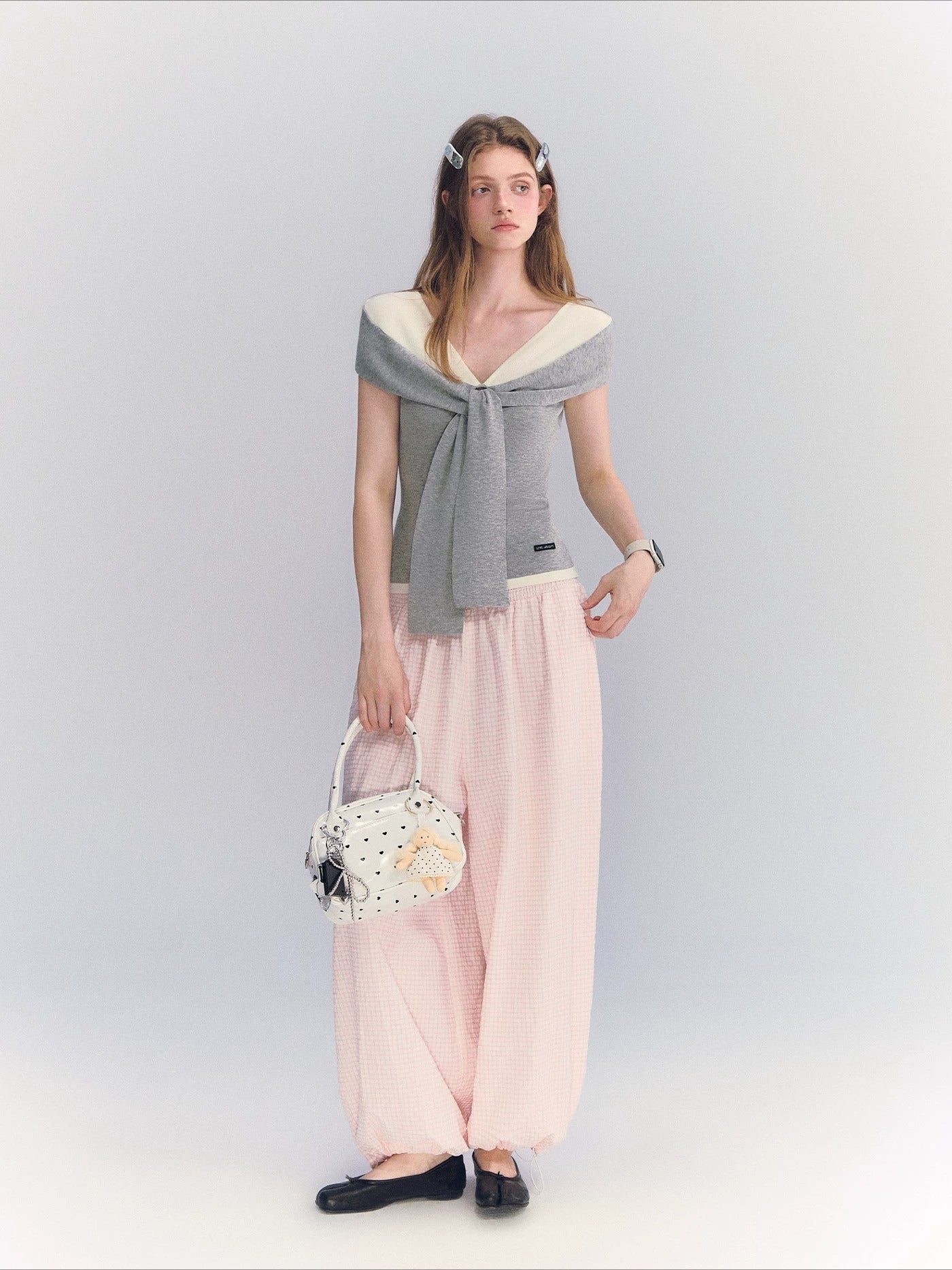 Plaid Lantern Pants