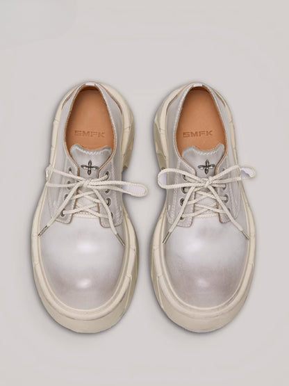Future Mirage Leather High Heel Derby Snow Mountain