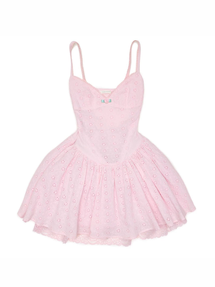 Jacquard Lace Mini Dress
