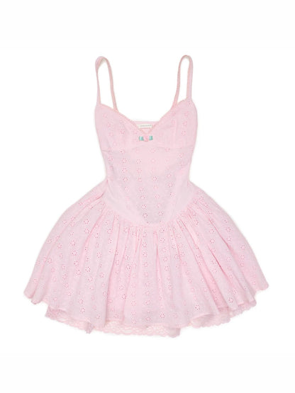 Jacquard Lace Mini Dress