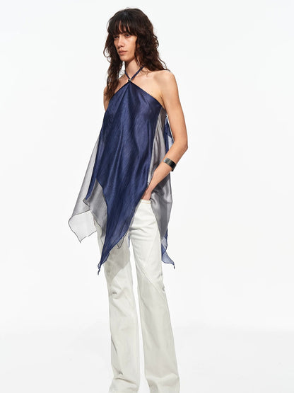 Braided Halter Layer Top