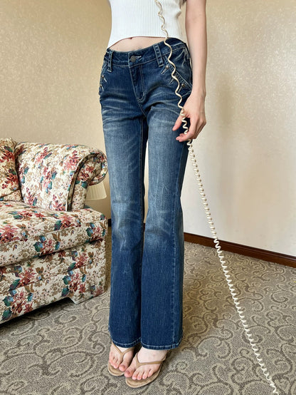 Studded Flare Jeans