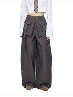 Drawstring Wide Leg Pants