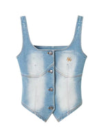 Knight Denim Corset Vest