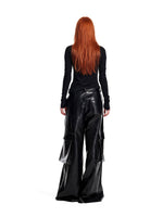Asymmetric Hook Trim Knit Top
