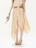 Beaded Halter Top & Skirt Set