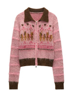 Playground Pony Zip Knit Cardigan