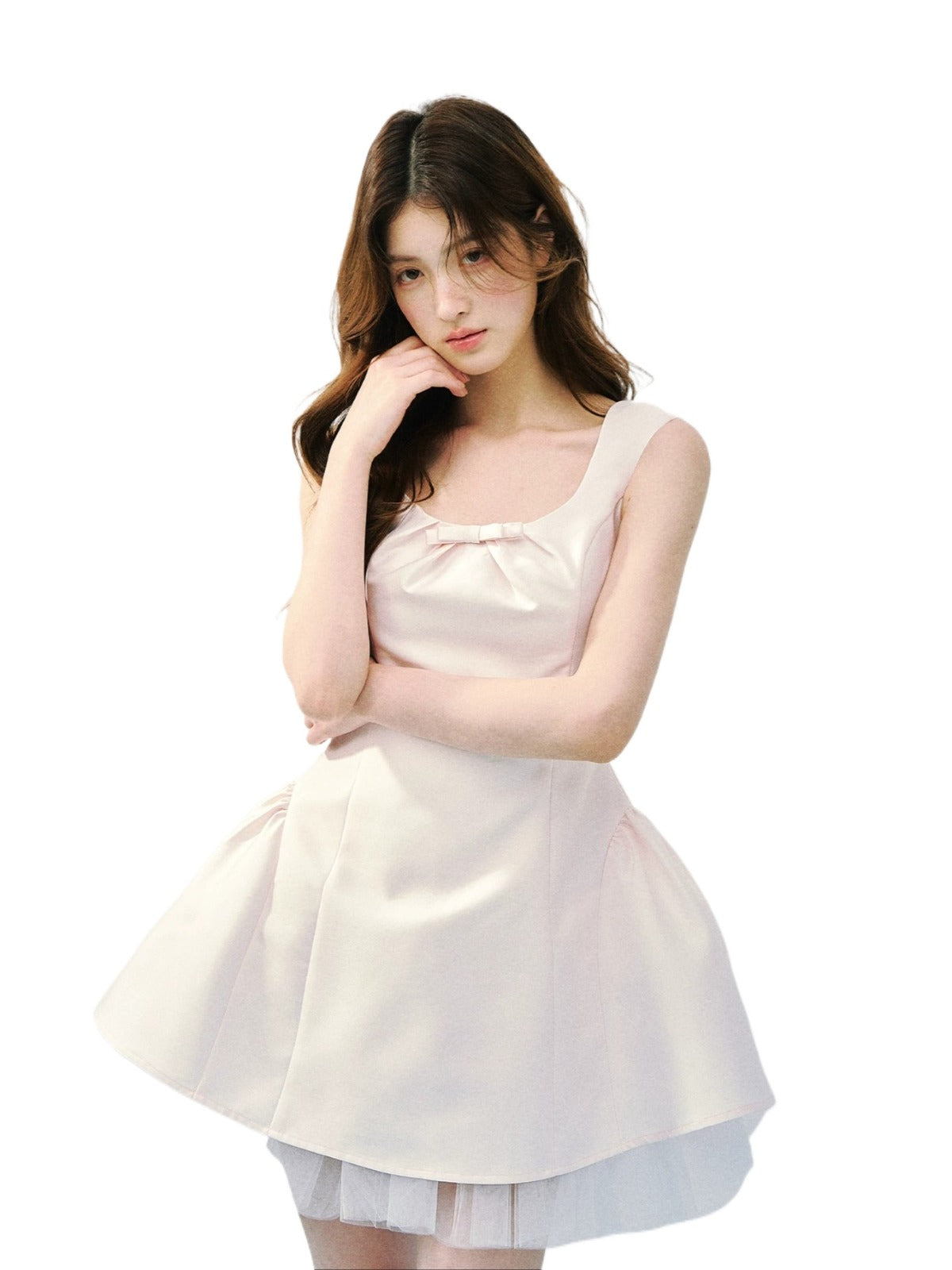Satin Tulle Princess Dress