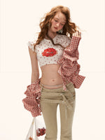 Vintage Multi-Belt Flared Denim Pants