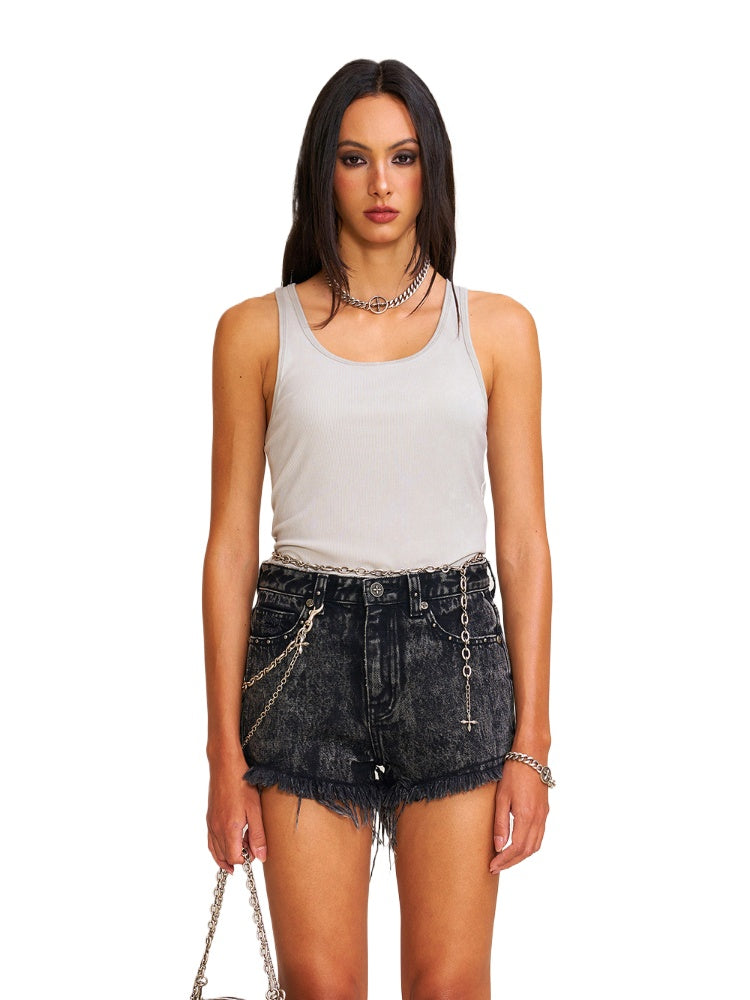Vintage Storm Fade Silk Sports Tank Fading Desert