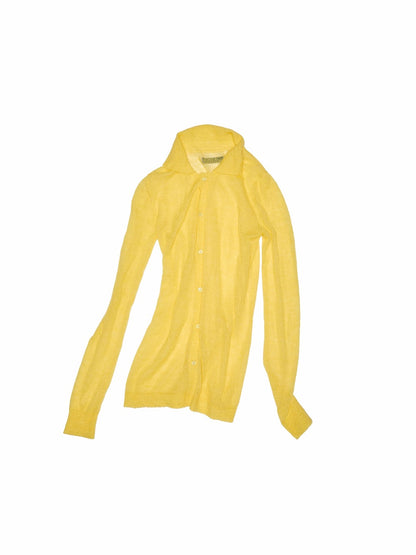 Mohair Slim Transparent Cardigan