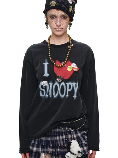 Vintage Printed Long Sleeve Tee