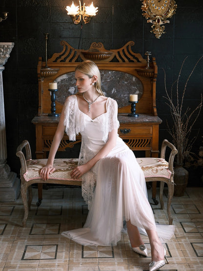 Fille Draped Mermaid Silhouette Dress