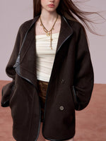 Vintage Shearling-Wool Double-Faced Coat