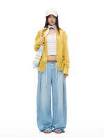 Wheat Braid Wide-Leg Pants