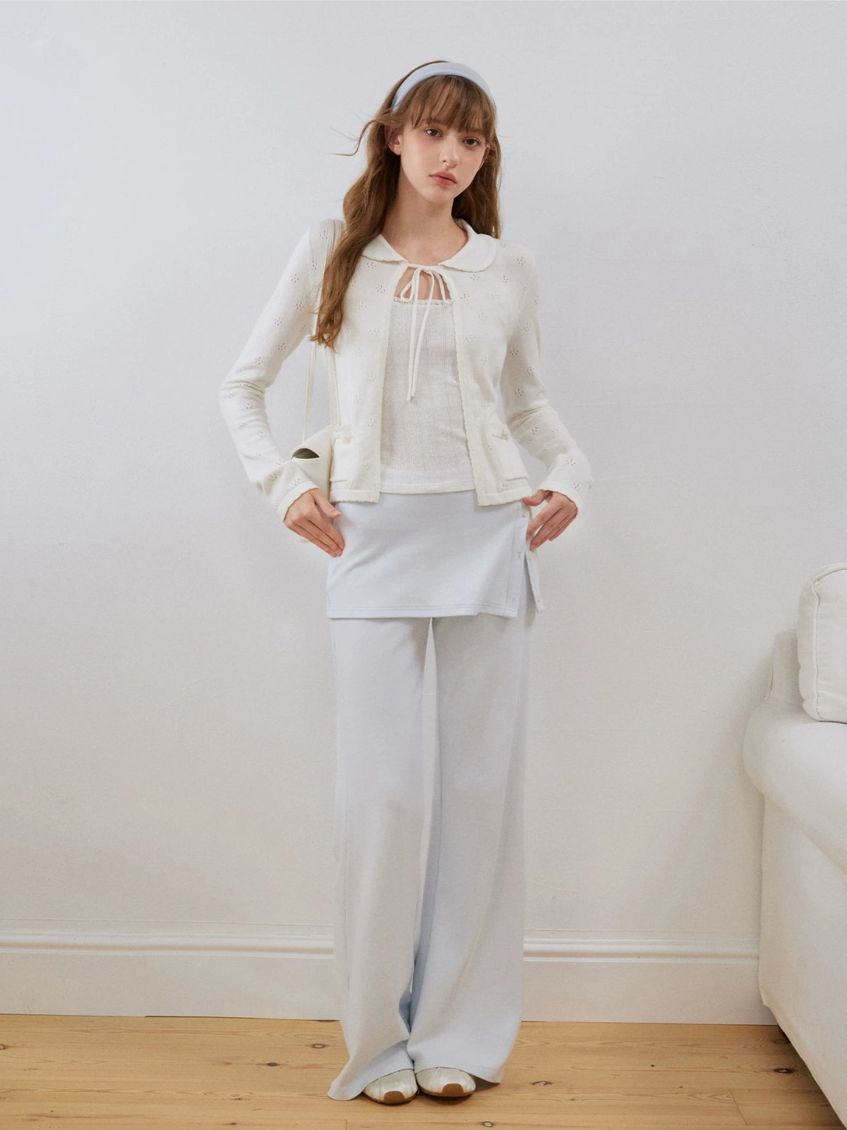 Flower Lace Knit Cardigan Sweater