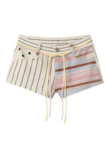 Holiday Printed Denim Shorts