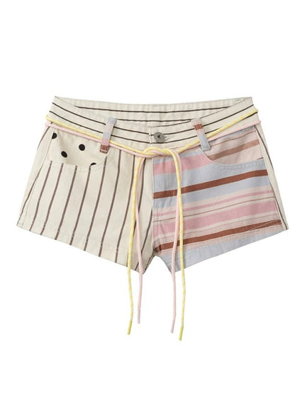 Holiday Printed Denim Shorts