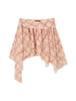 Asymmetrical Print Skirt