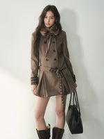 Vintage Peter Pan Collar Wool Coat