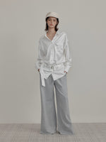 Gray Straight Sweatpants