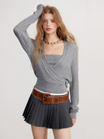 Cross Strap Knit Set