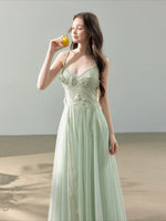 Floral Tulle Slip Maxi Dress