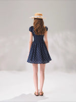 French Floral Tie Waist Dress