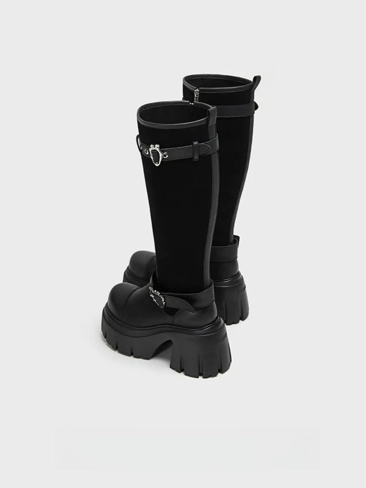 Platform Riding Boots