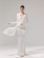 Draped Knit Mesh Set