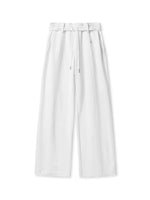 White & Blue Volcano Washed Denim Pants