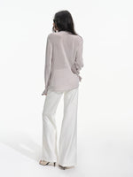 Pleated Flare Tailored Trousers