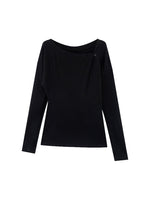 Off-Shoulder Draped Tee